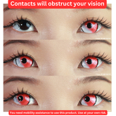 17mm Sweety Cloud Rim Red Mini Sclera Lens